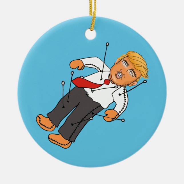 DÉCORATION EN CÉRAMIQUE DOUCHE TRUMP VOODOO (Devant)