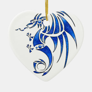 Décoration En Céramique Dragissous V1 - dragon bleu
