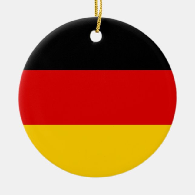Décoration En Céramique Drapeau allemand (Devant)
