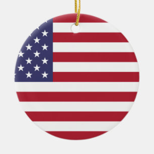 Décoration En Céramique Drapeau américain - Etats-Unis d'Amérique