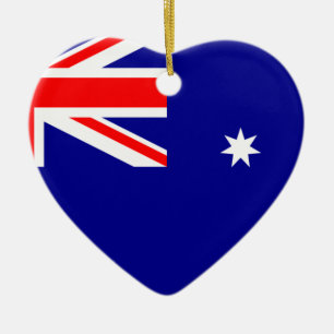 Décoration En Céramique Drapeau Australie. Symbole australien