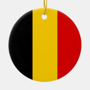 Décoration En Céramique Drapeau de Belgique