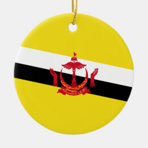 Décoration En Céramique Drapeau de Brunei