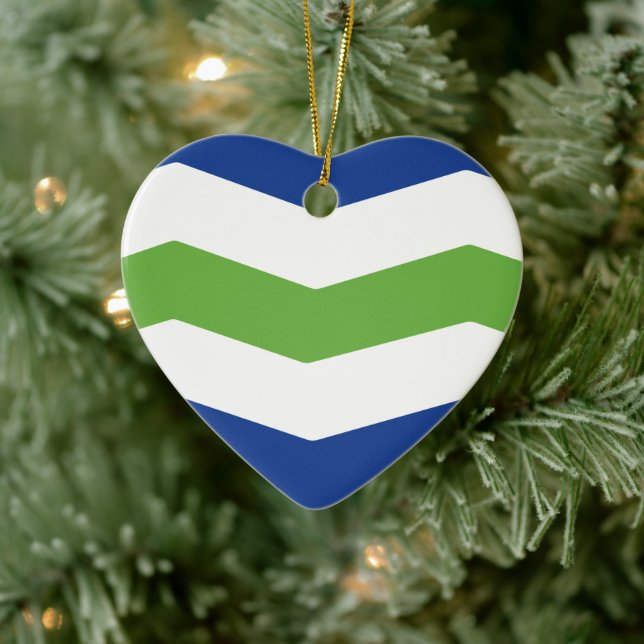 Décoration En Céramique Drapeau de Burlington, Vermont (Arbre)