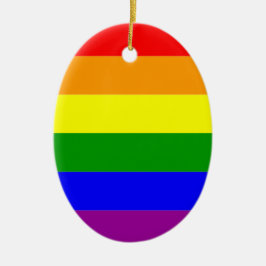 Décoration En Céramique Drapeau de fierté LGBTQIA+ Couleurs arc-en-ciel
