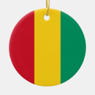 Décoration En Céramique Drapeau de Guinée