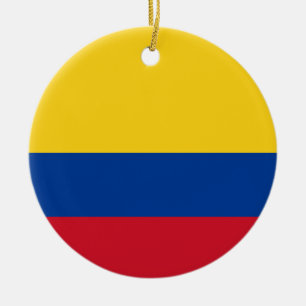 Décoration En Céramique Drapeau de la Colombie