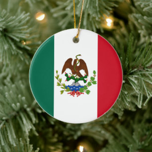 Décoration En Céramique Drapeau de la République mexicaine : 1824-1835, Pè