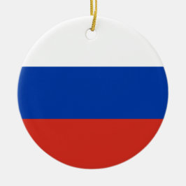 Décoration En Céramique Drapeau de la Russie