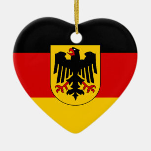 Décoration En Céramique Drapeau de l'Allemagne - Bundesdienstflagge
