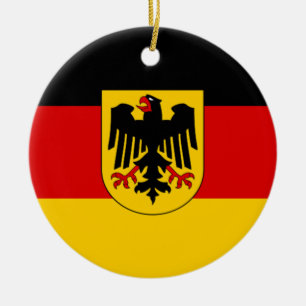 Décoration En Céramique Drapeau de l'Allemagne - le Bundesdienstflagge
