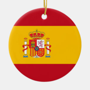Décoration En Céramique Drapeau de l'Espagne