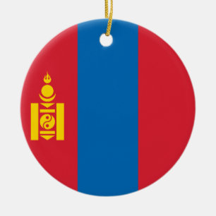 Décoration En Céramique Drapeau de Mongolie