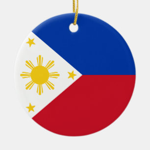 Décoration En Céramique Drapeau des Philippines
