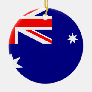 Décoration En Céramique Drapeau d'ornement de Noël de l'Australie