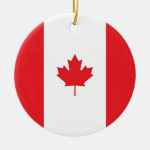 Décoration En Céramique Drapeau du Canada
