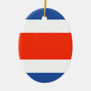 Décoration En Céramique Drapeau du Costa Rica