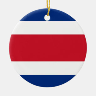 Décoration En Céramique Drapeau du Costa Rica