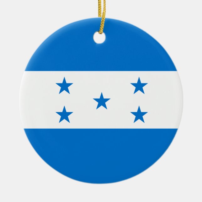 Décoration En Céramique Drapeau du Honduras (Devant)
