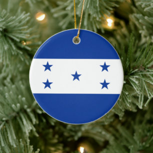 Décoration En Céramique Drapeau du Honduras