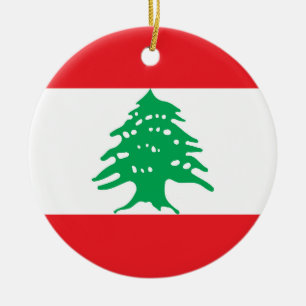 Décoration En Céramique Drapeau du Liban