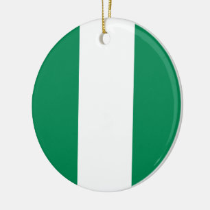 Décoration En Céramique Drapeau du Nigeria