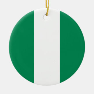 Décoration En Céramique Drapeau du Nigeria