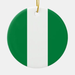 Décoration En Céramique Drapeau du Nigeria