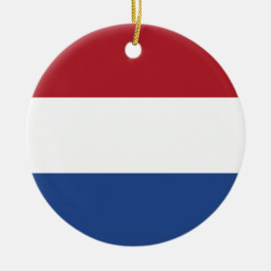 Décoration En Céramique Drapeau du Pays-Bas