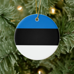 Décoration En Céramique Drapeau estonien