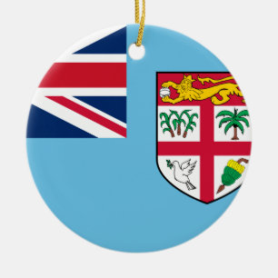 Décoration En Céramique Drapeau Fidji