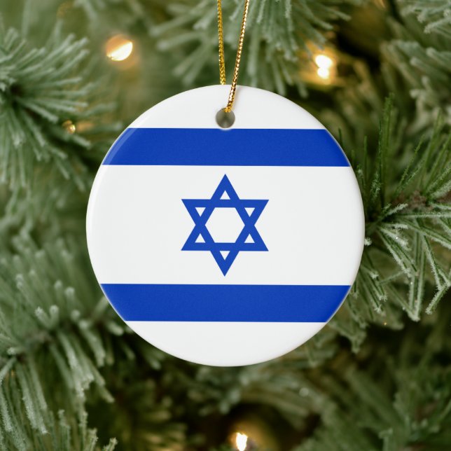 Décoration En Céramique Drapeau israélien (Israël) (Arbre)