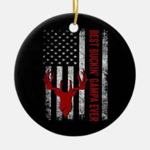 Décoration En Céramique Drapeau Mens USA Best Buckin Gampa Jamais Chasse A