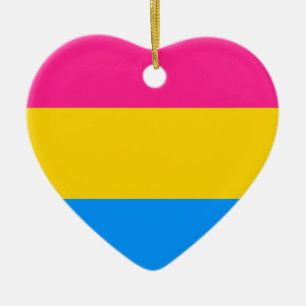 Décoration En Céramique Drapeau Pansexual de fierté