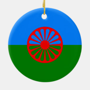 Décoration En Céramique Drapeau romani