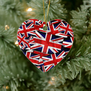 Décoration En Céramique Drapeau Union Jack British England UK