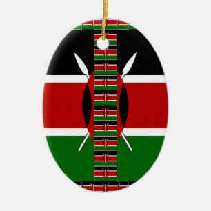 Décoration En Céramique Drapeaux miniers sans fil du Kenya Frames Art