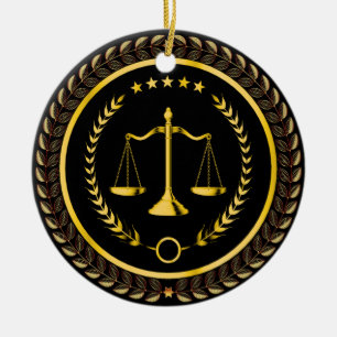 Décoration En Céramique Droit, Avocat, Échelles de justice