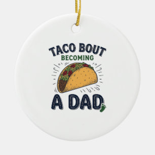 Décoration En Céramique Drôle de Taco à propos de devenir un papa annonce