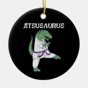 Décoration En Céramique Drôle Jujitsu, T-Rex Jiu Jitsu Cadeaux de ceintur