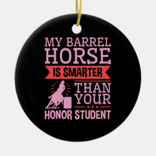 Décoration En Céramique Drôle Mon Cheval De Baril Est Plus Intelligent Bar