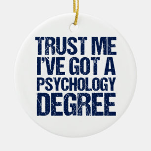 Décoration En Céramique Drôle Psychologie Diplôme