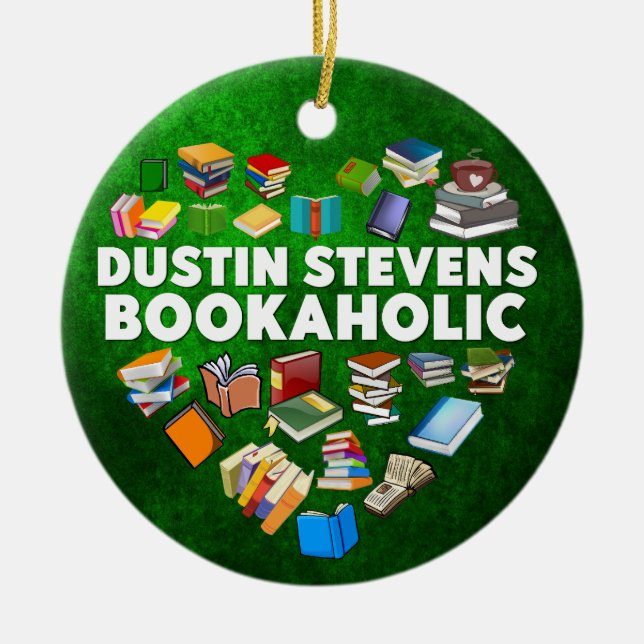 Décoration En Céramique Dustin Stevens Bookaholic (Devant)