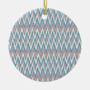 Décoration En Céramique Dusty rose et bleu iKat