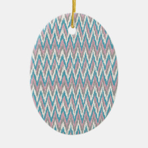 Décoration En Céramique Dusty rose et bleu iKat
