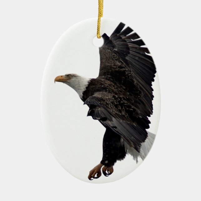 Décoration En Céramique Eagle chauve volant (Devant)