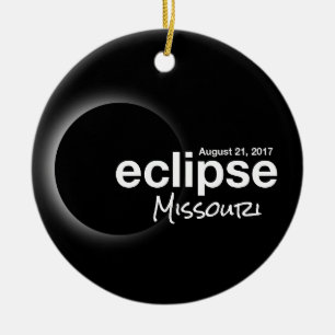 Décoration En Céramique Éclipse solaire totale 2017 - Missouri