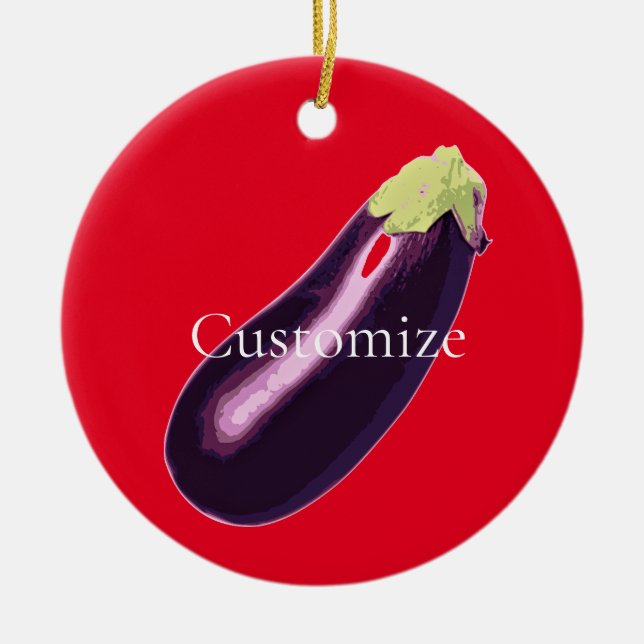 Décoration En Céramique Eggplant Thunder_Cove (Devant)