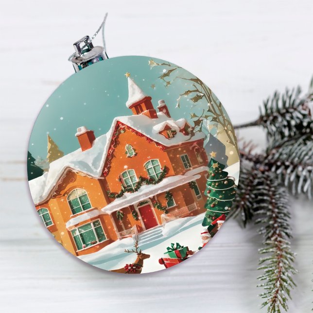Décoration En Céramique Elégante carte postale Joyeux Noël (Créateur téléchargé)