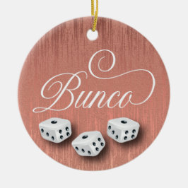Décoration En Céramique Élégante Girly Sparkle Dice Bunco